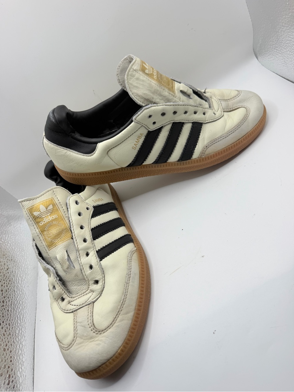 adidas Samba Classic Sneakers - White, Black, Gum